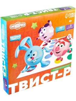 Подвижная игра «Твист-р Смешарики» напольная  с фантами, 6+