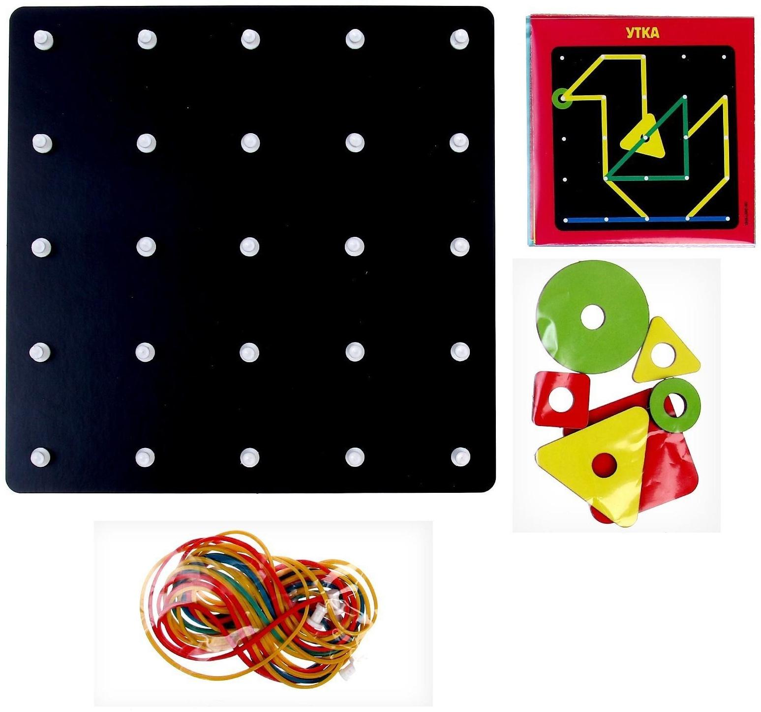 Геоборд с геометрическими фигурами