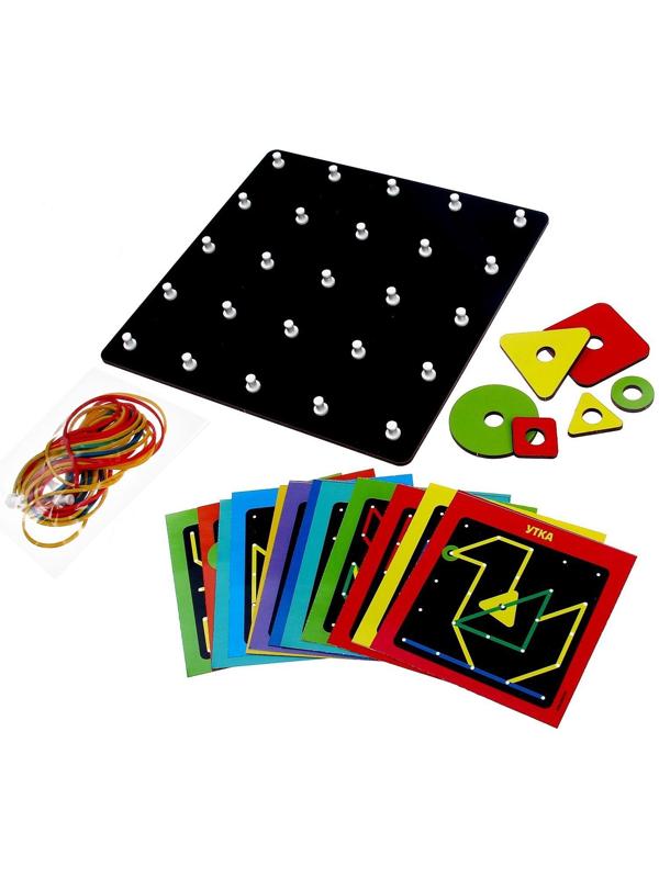 Геоборд с геометрическими фигурами