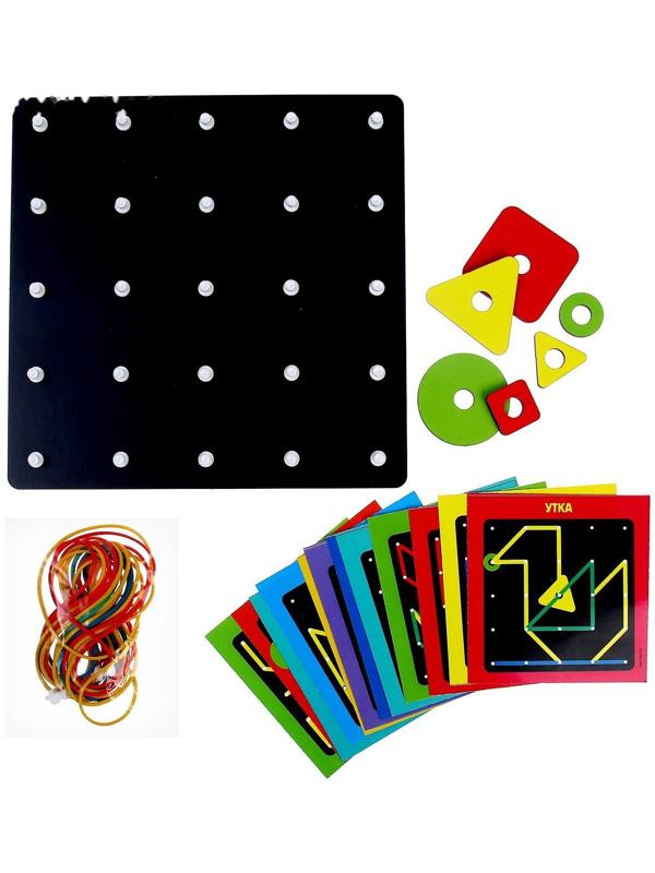 Геоборд с геометрическими фигурами