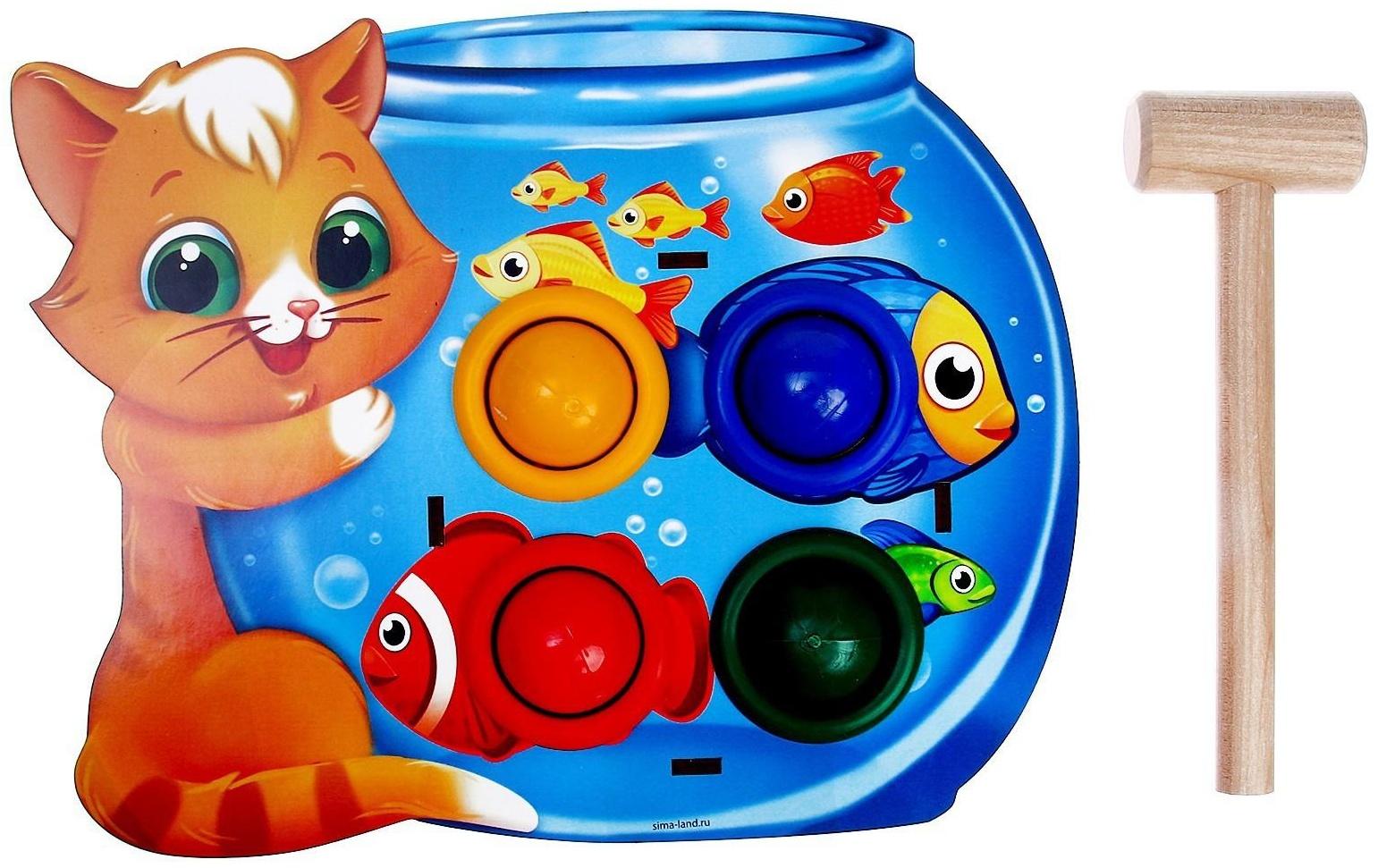 Стучалка «Котик с рыбками»