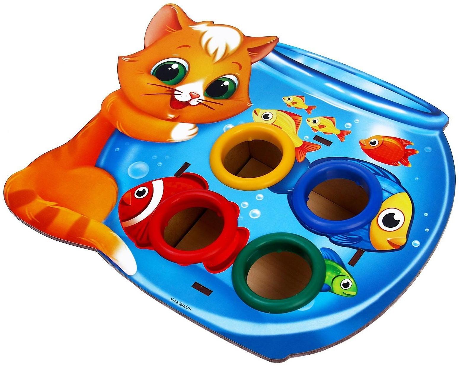 Стучалка «Котик с рыбками»