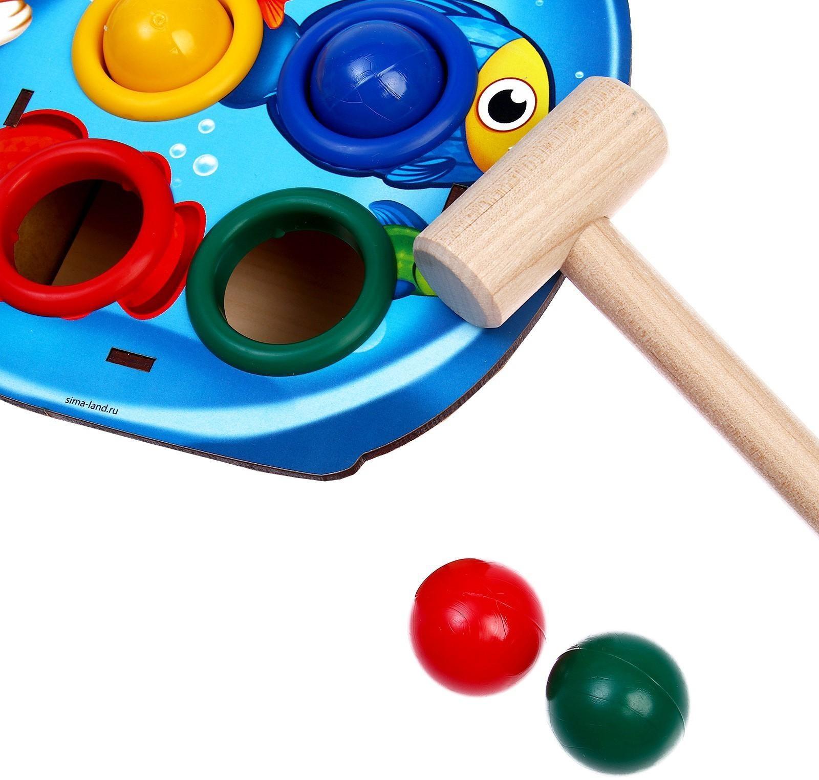 Стучалка «Котик с рыбками»