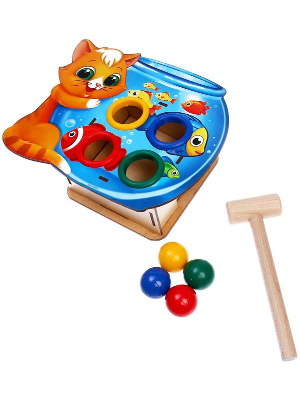 Стучалка «Котик с рыбками»