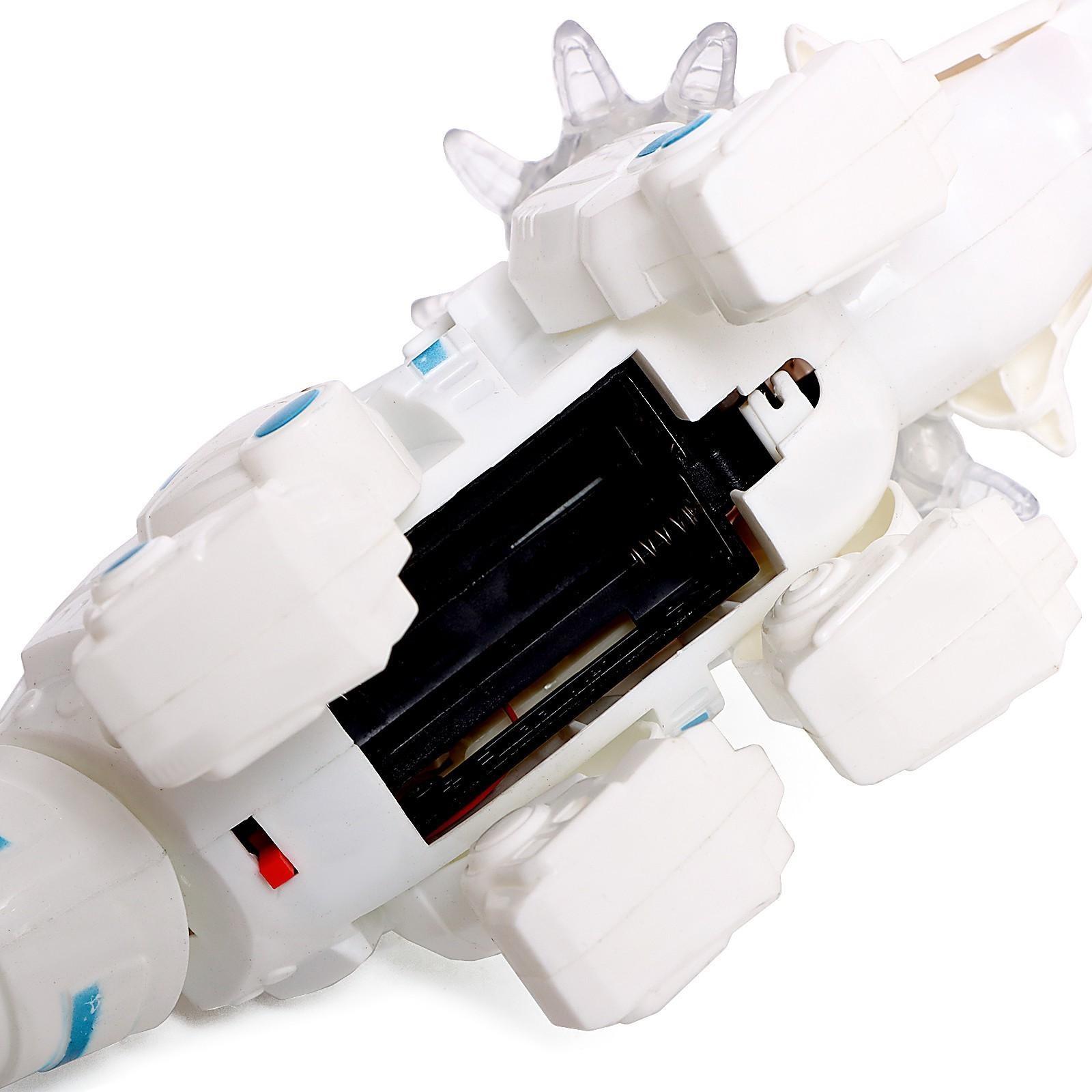 Робот-динозавр Dinorex, световые и звуковые эффекты, пускает дым