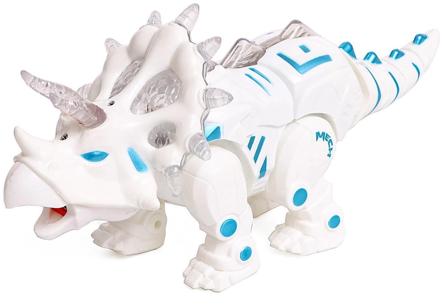 Робот-динозавр Dinorex, световые и звуковые эффекты, пускает дым