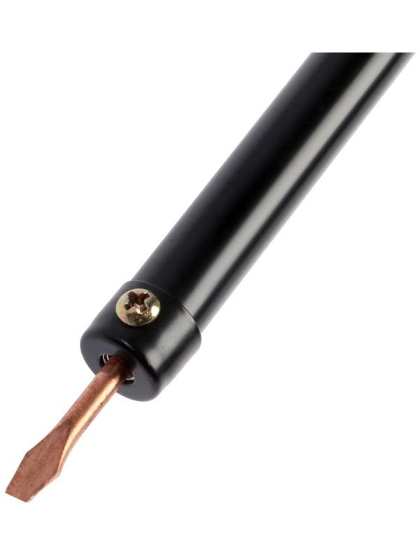 Паяльник ТУНДРА, ЭПСН, деревянная рукоятка, клиновидное жало d=3.5 мм, 25 Вт, 220 В