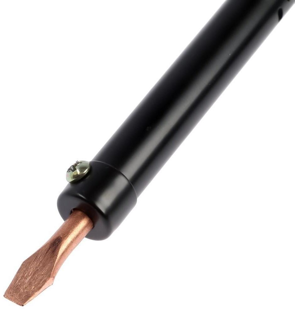 Паяльник ТУНДРА, ЭПСН, деревянная рукоятка, клиновидное жало d=5.2 мм, 65 Вт, 220 В