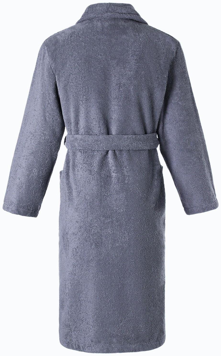 Халат мужской «Банный», цвет графит, размер 56