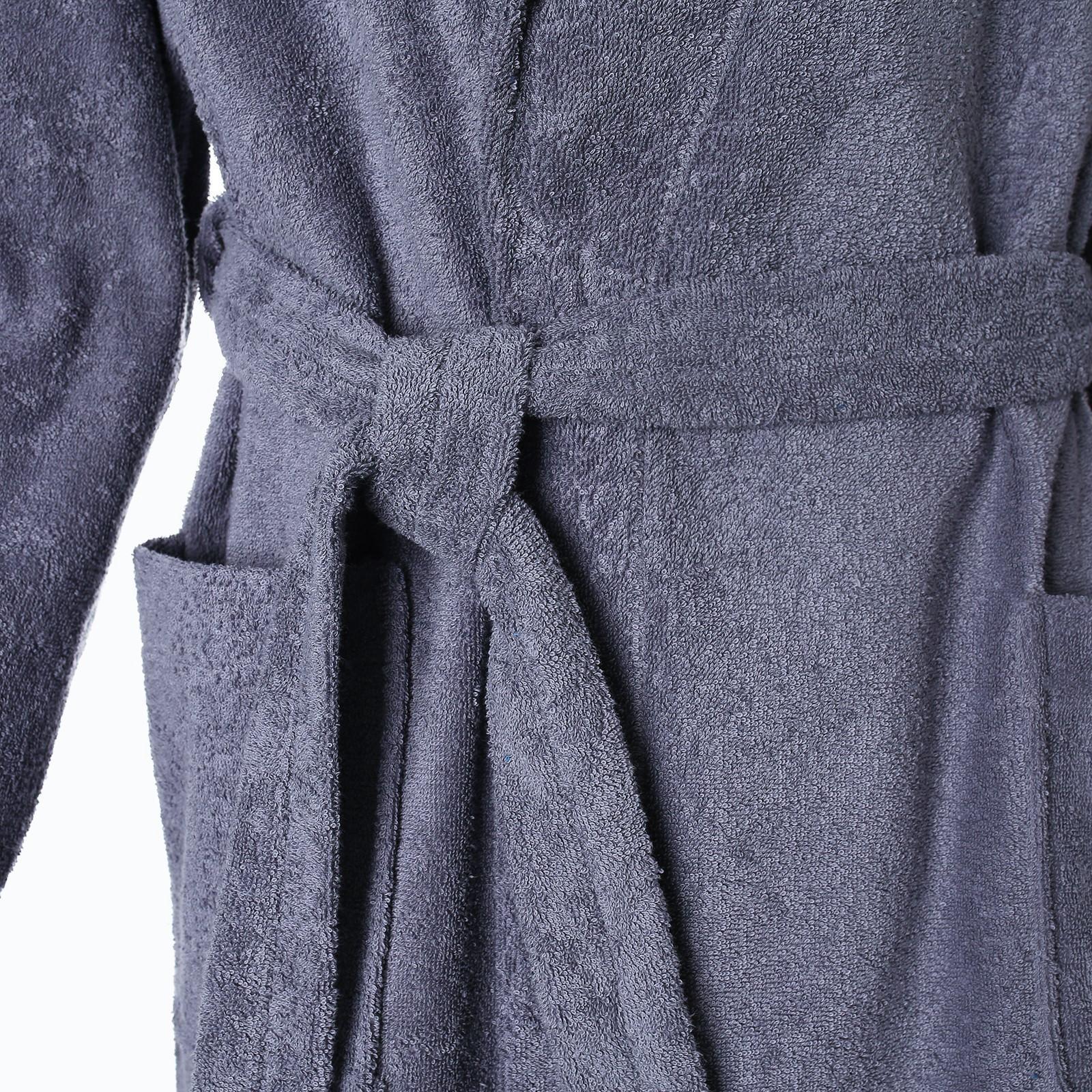 Халат мужской «Банный», цвет графит, размер 56