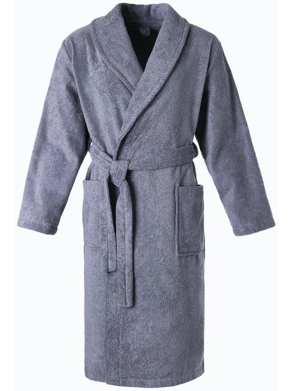 Халат мужской «Банный», цвет графит, размер 56