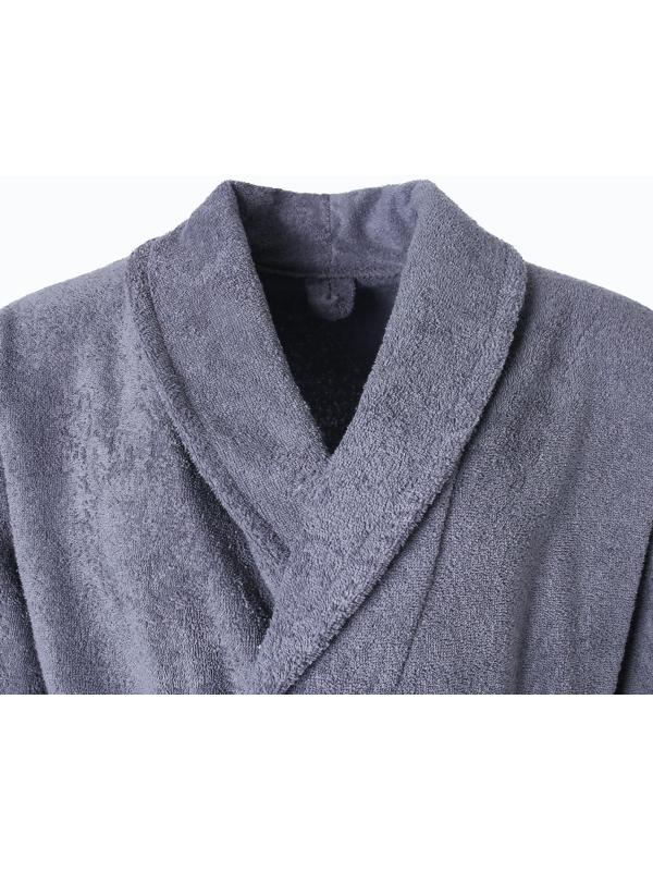 Халат мужской «Банный», цвет графит, размер 56