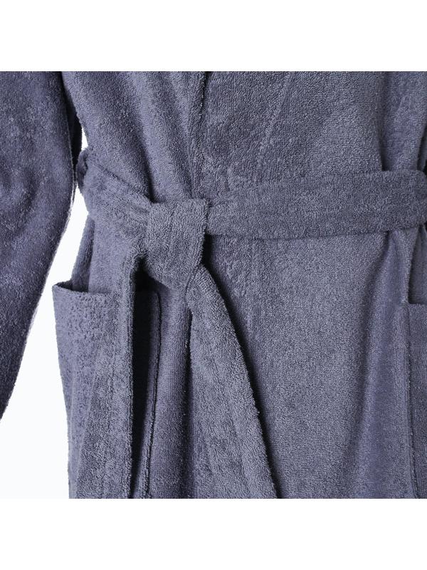 Халат мужской «Банный», цвет графит, размер 56