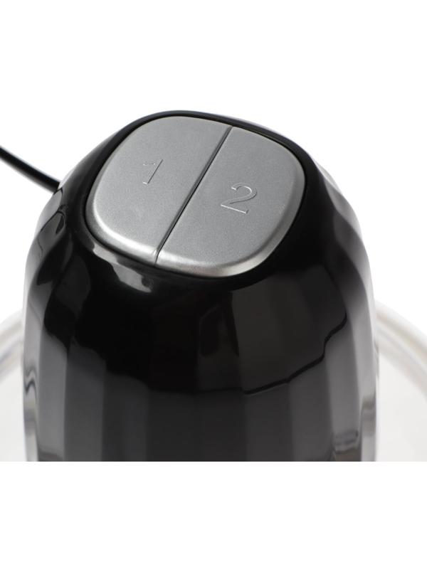 Измельчитель WILLMARK WMC-7088, стекло, 500 Вт, 2 л, 2 скорости, чёрный