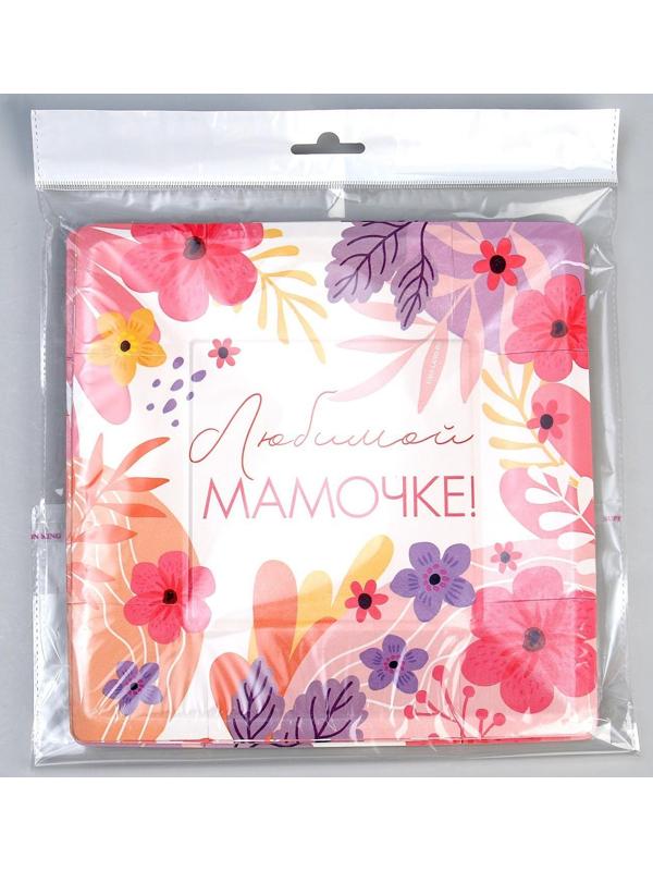 Тарелка бумажная квадратная 