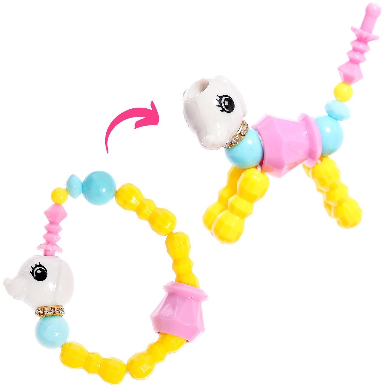 Игрушка-браслет «Фанни петс» с наклейками, собачка