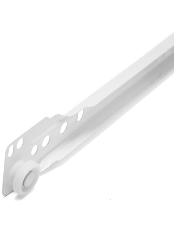 Роликовые направляющие ТУНДРА, L=500 мм, толщина 0,8 мм, белые, 2 шт.