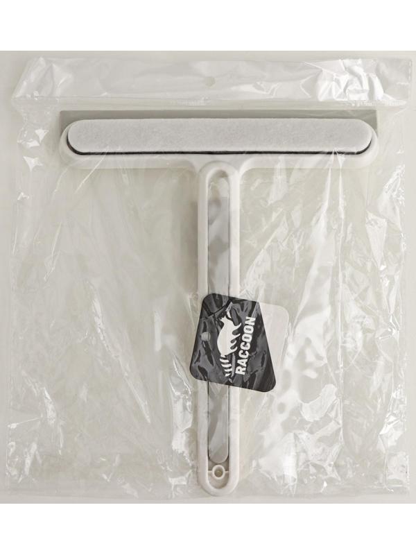 Окномойка Raccoon «Компакт», абразивная моющая часть, дополнительная щётка в ручке, сгон TPR