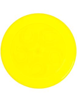 Летающая тарелка, 23 × 23 × 2,7 см, цвет жёлтый + мел в подарок