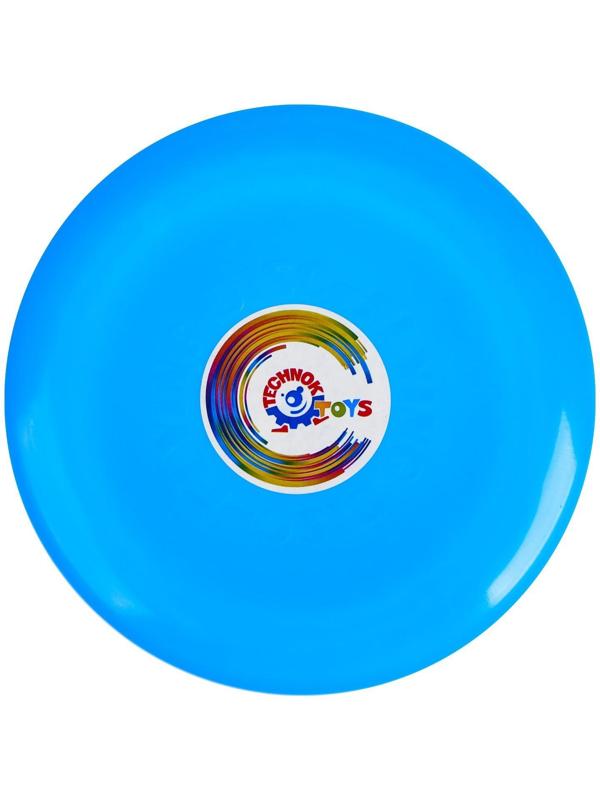 Летающая тарелка, 24 × 24 × 2,5 см, цвет голубой + мел в подарок