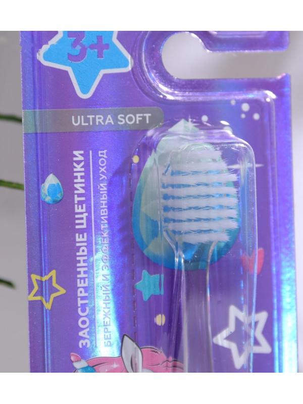 Зубная щетка для детей Evermex с единорогом мягкая щетина