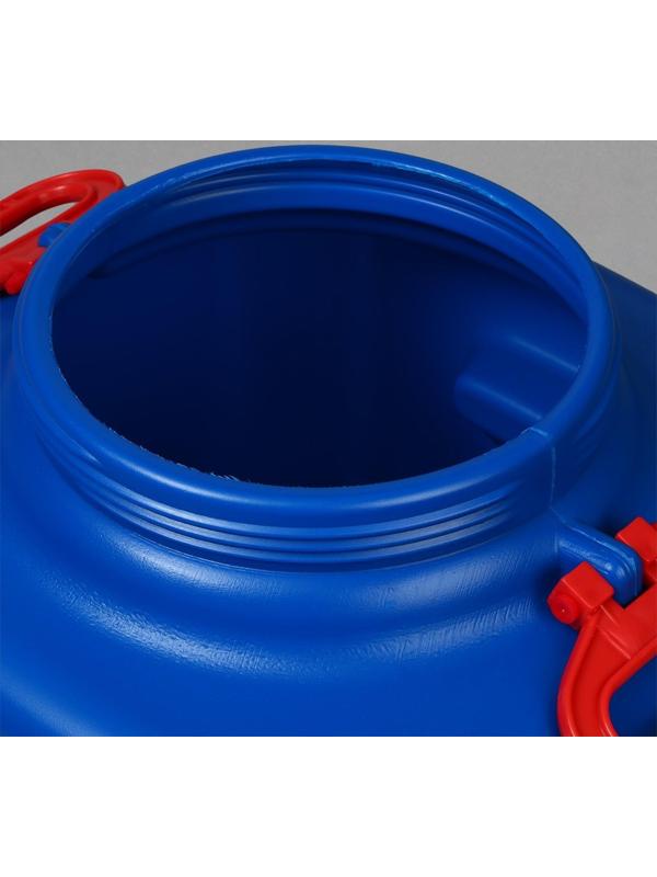 Фляга-бочка пищевая, 30 л, горловина 19,5 см, синяя