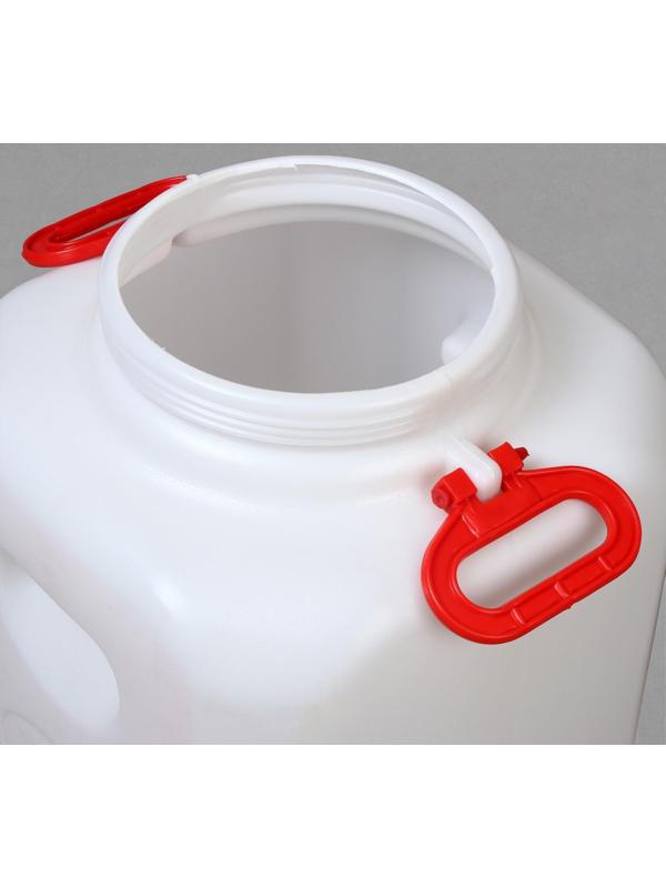 Фляга-бочка пищевая, 50 л, горловина 19,5 см, белая