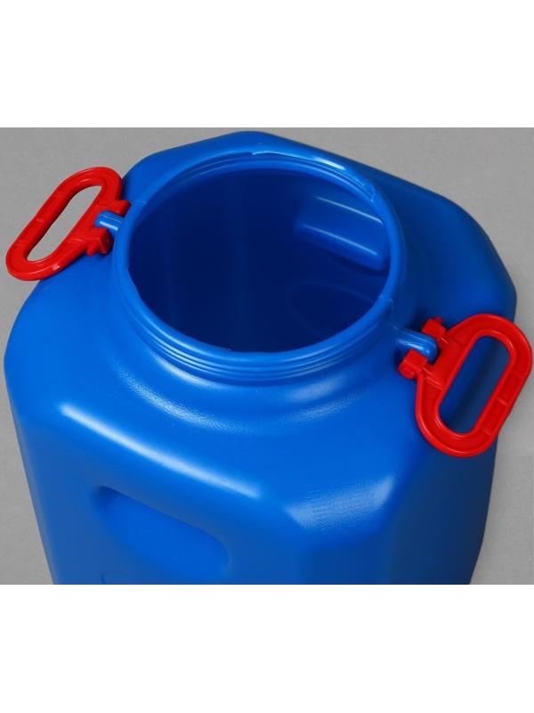 Фляга-бочка пищевая, 50 л, горловина 19,5 см, синяя