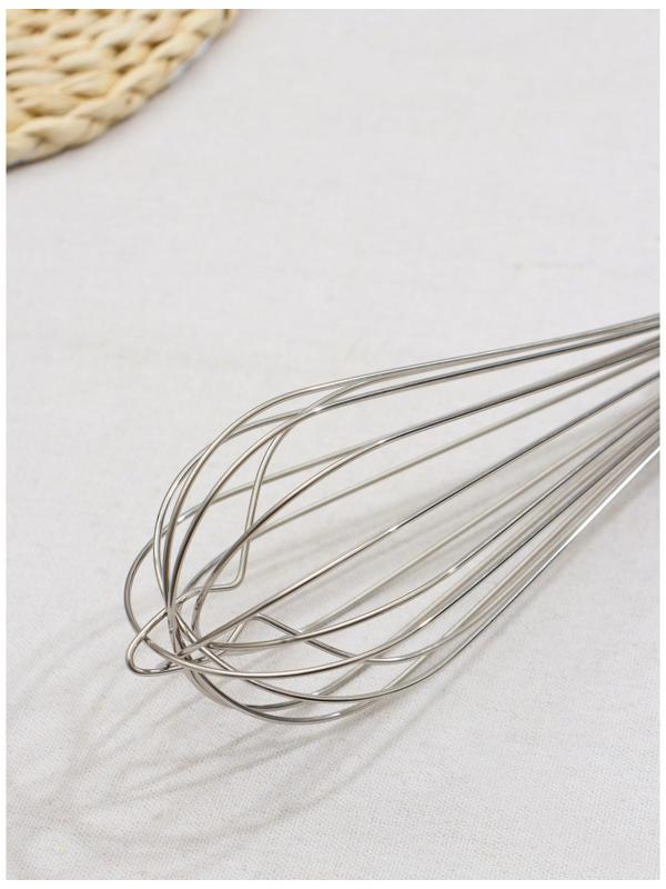 Венчик для взбивания KONFINETTA «Сильвер», струна 1,3 мм, 35×8×8 см, цвет серебряный