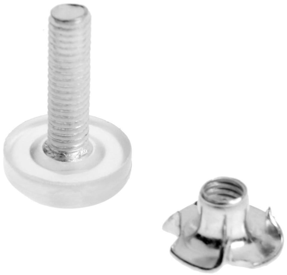 Опора регулируемая ТУНДРА, d=20 мм. М6х22 мм. 8 шт.