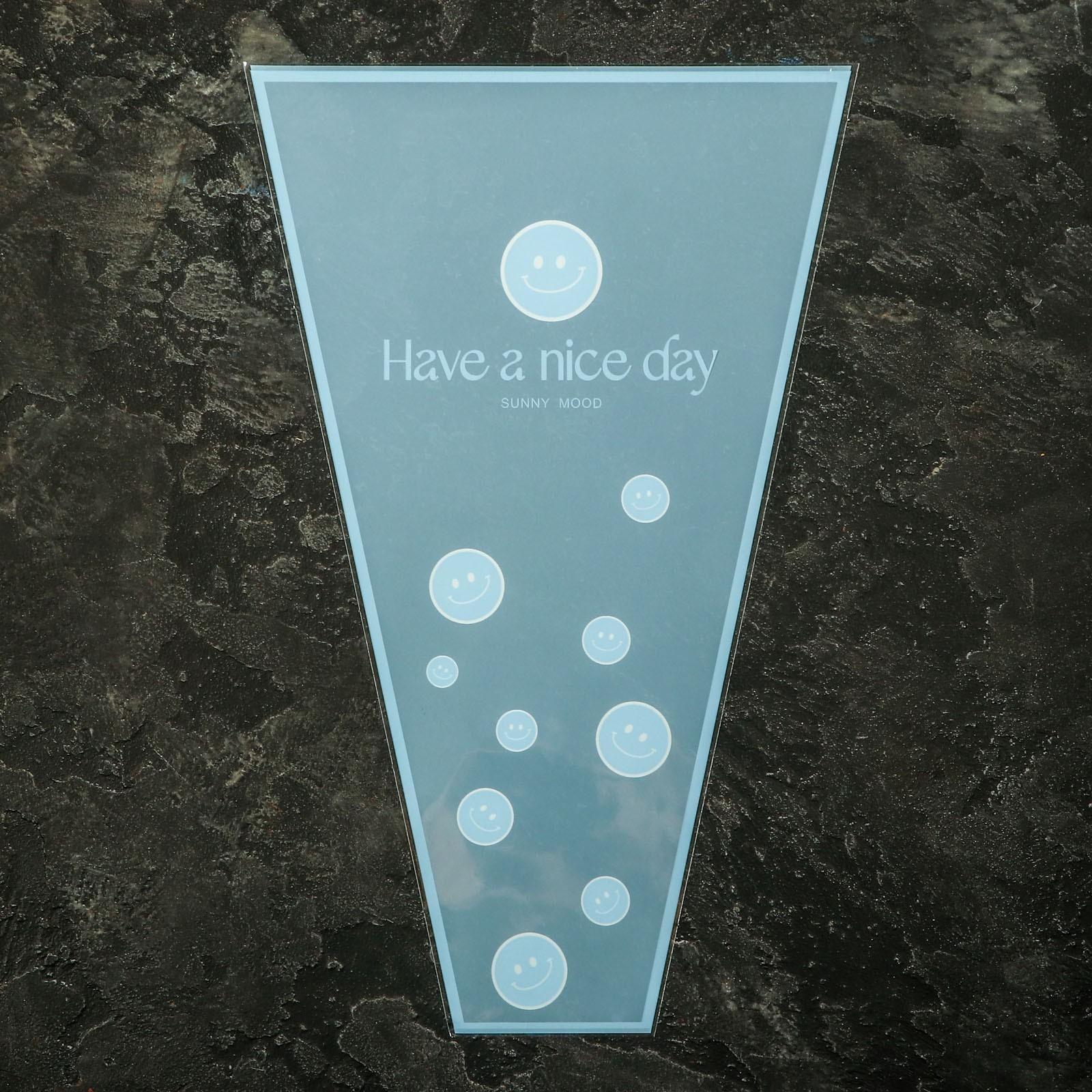 Пакет цветочный Конус, голубой, 28х9х44см±1см