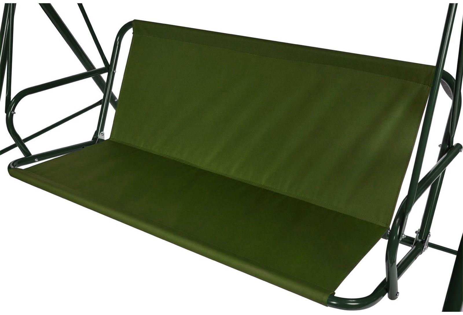 Усиленное тканевое сиденье для садовых качелей 120x50/44 см, оксфорд 600, олива