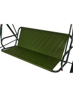 Усиленное тканевое сиденье для садовых качелей 150x50/50 см, оксфорд 600, олива