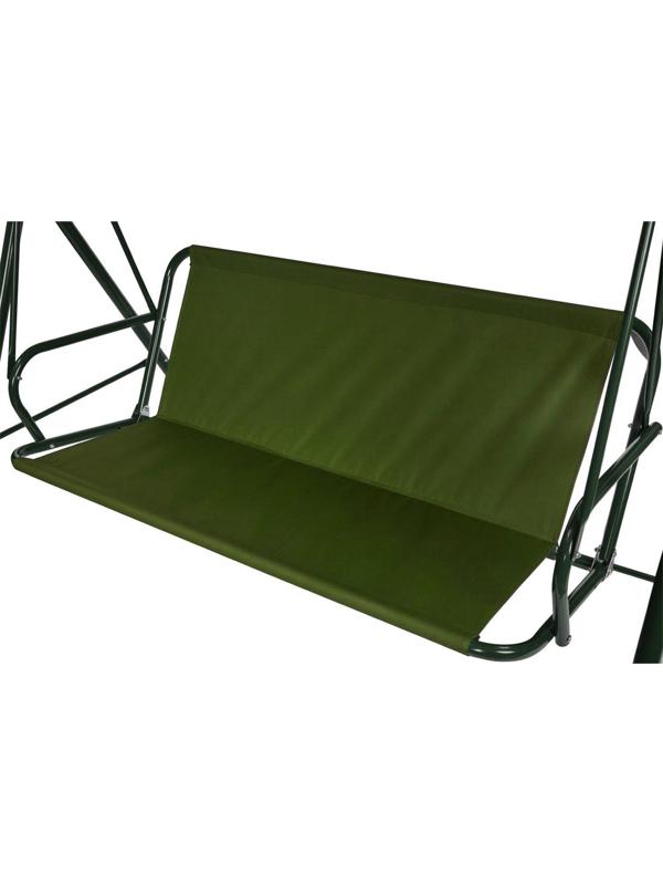 Усиленное тканевое сиденье для садовых качелей 150x50/50 см, оксфорд 600, олива