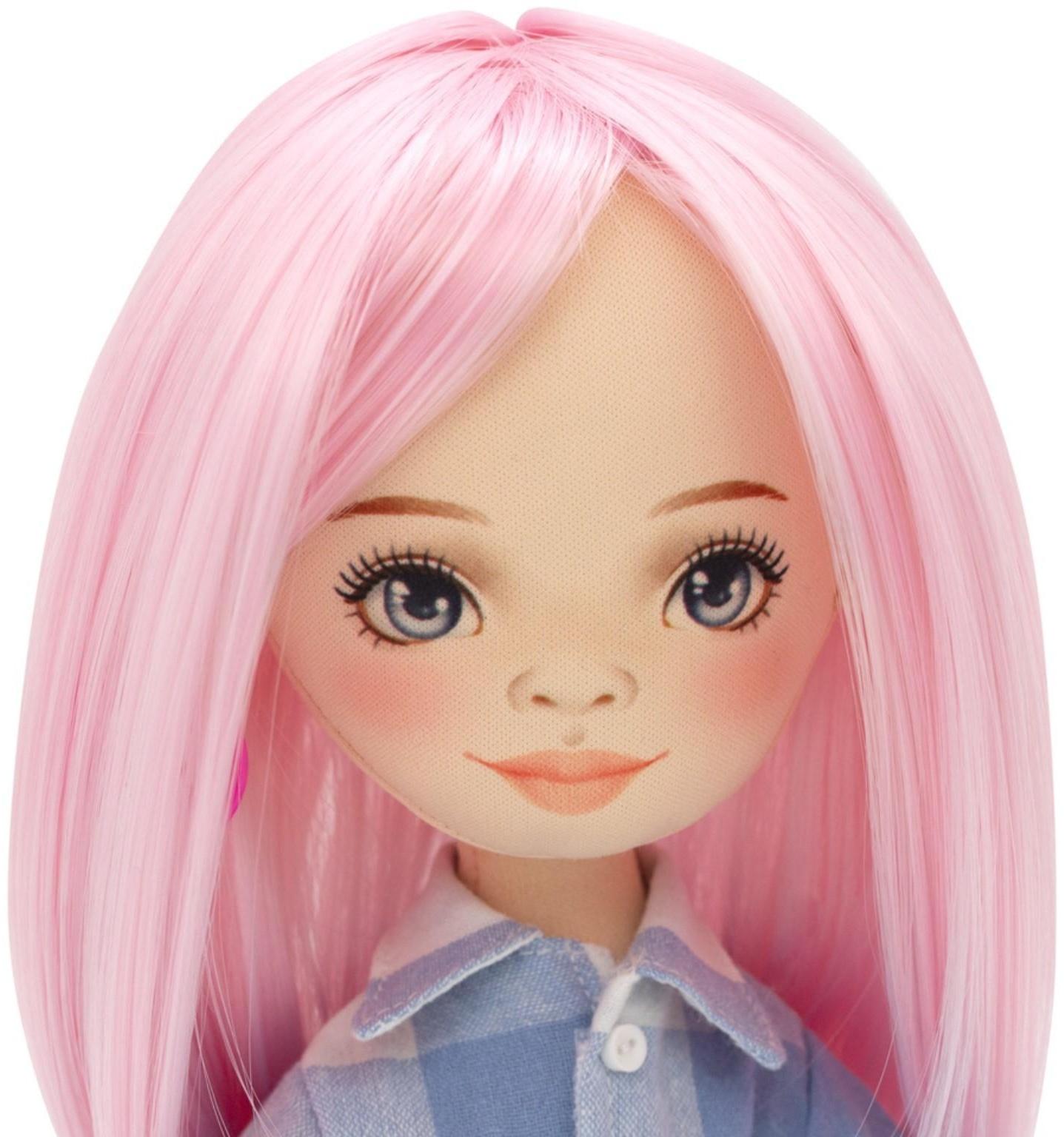 Мягкая кукла Billie «В клетчатой рубашке», 32 см, серия: Весна