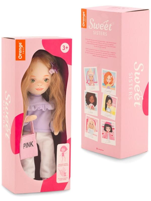 Мягкая кукла Sunny «В сиреневой кофте», 32 см, серия: Весна