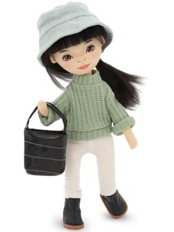Мягкая кукла Lilu «В зеленом свитере», 32 см, серия: Весна