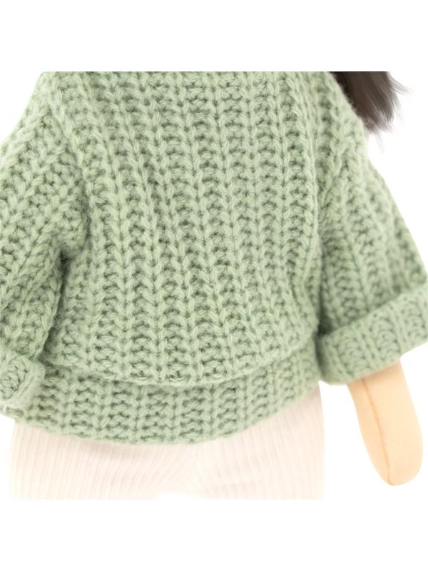 Мягкая кукла Lilu «В зеленом свитере», 32 см, серия: Весна