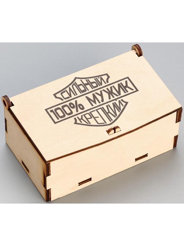 Набор подарочный 3в1 (браслет, карта выживания, нож складной) 100% мужик