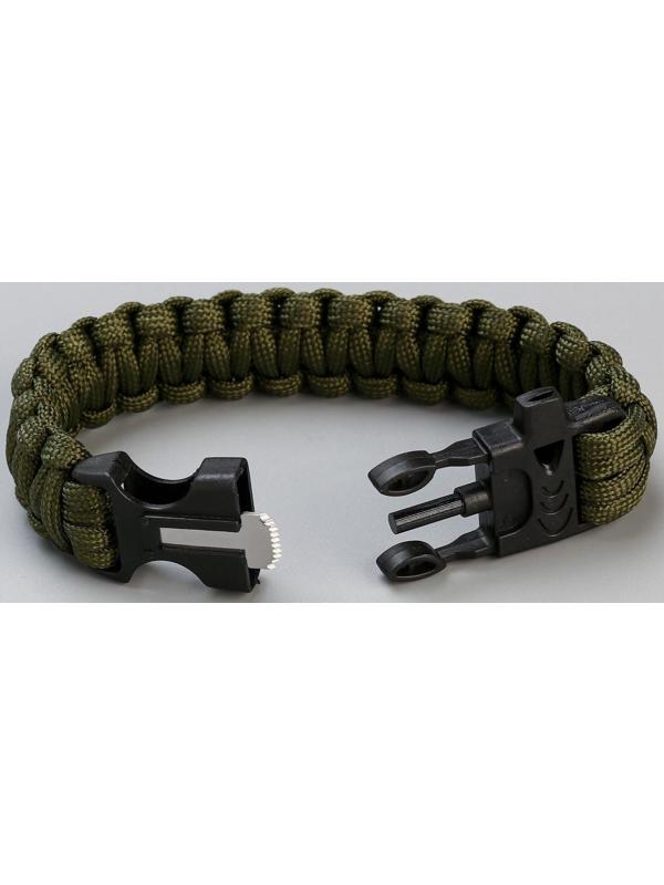 Набор подарочный 3в1 (браслет, карта выживания, нож складной) 100% мужик