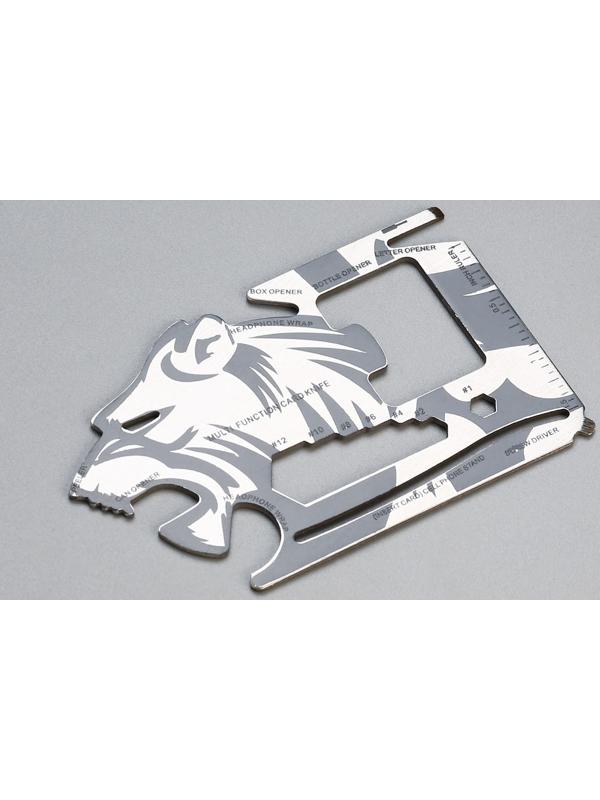 Набор подарочный 3в1 (браслет, карта выживания, нож складной) 100% мужик