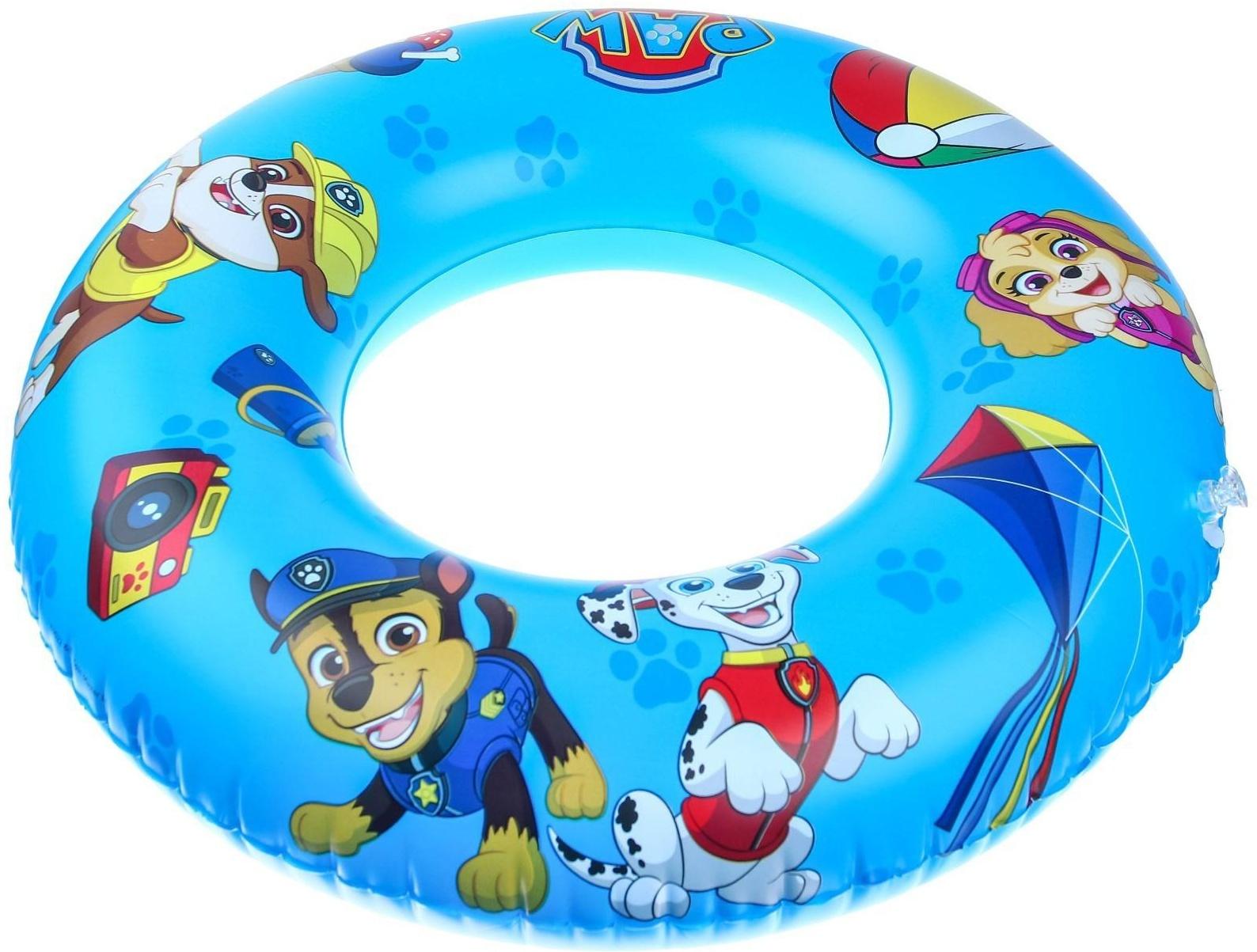 Круг надувной для плавания 55 см, детский, Щенячий патруль, цвет голубой