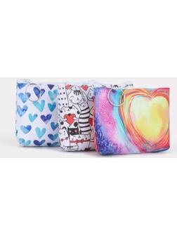 Кошелёк на молнии, цвет МИКС