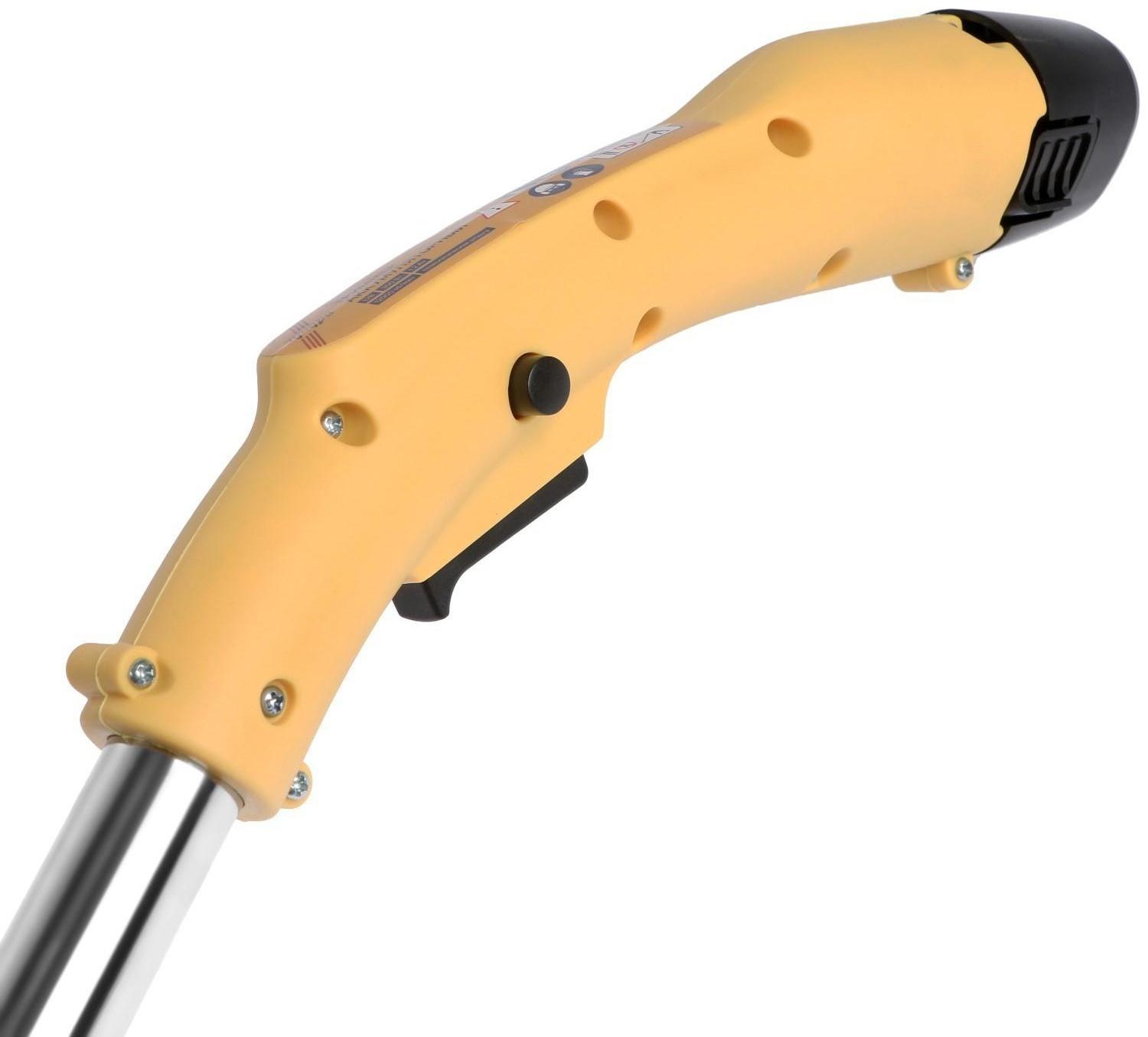 Триммер аккумуляторный ТУНДРА, 12 В, 300 Вт, 1.2 Ач, 12000 об/мин, телескопическая штанга