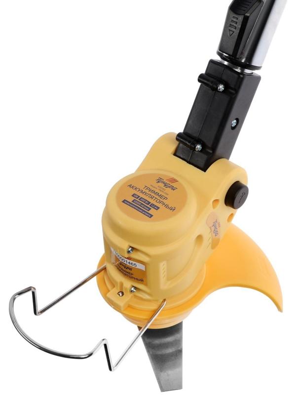 Триммер аккумуляторный ТУНДРА, 12 В, 300 Вт, 1.2 Ач, 12000 об/мин, телескопическая штанга