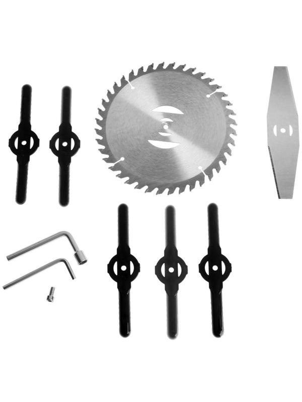 Триммер аккумуляторный ТУНДРА, 12 В, 300 Вт, 1.2 Ач, 12000 об/мин, телескопическая штанга