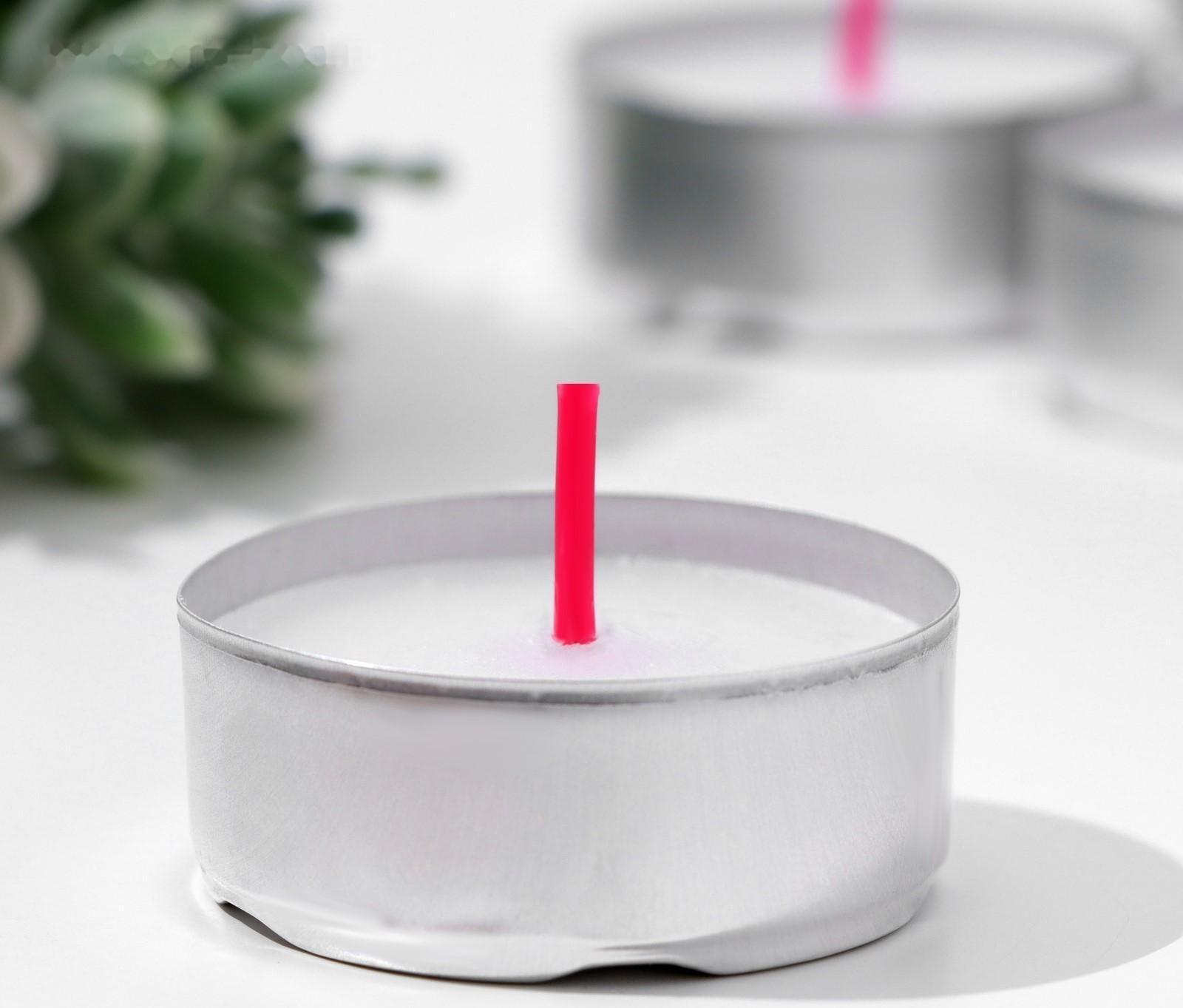 Набор свечей чайных в гильзе, 50 шт, без запаха