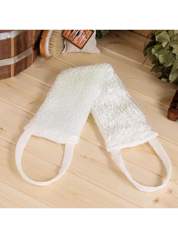 Мочалка банная с ручками 