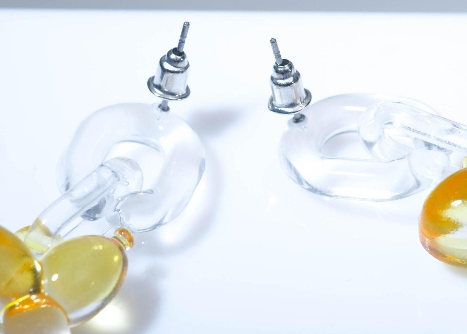 Серьги пластик 