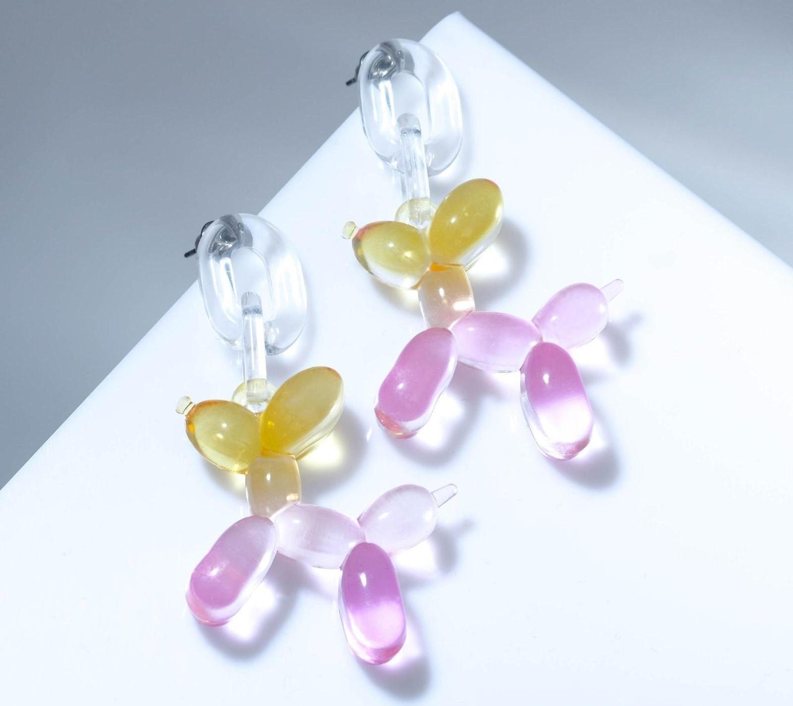 Серьги пластик 